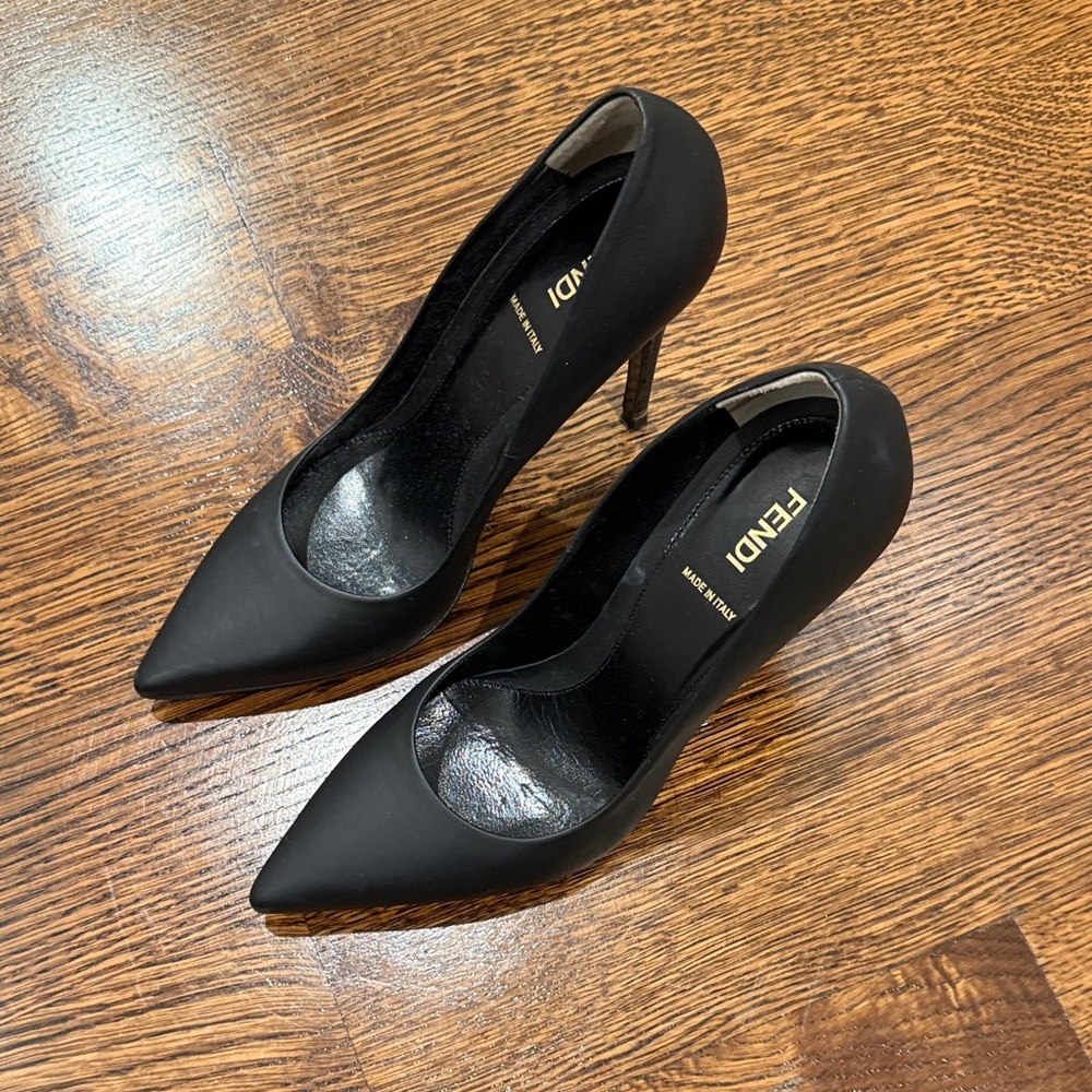 Fendi Classic Black Heels
